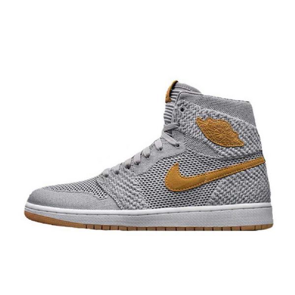 Boty Nike Air Jordan 1 Flyknit Pro Muže Šedé