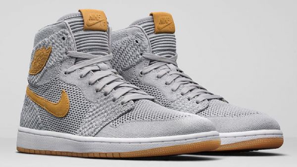 Boty Nike Air Jordan 1 Flyknit Pro Muže Šedé