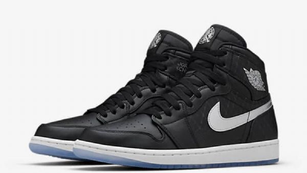 Boty Nike Air Jordan 1 High Tops Asg Pro Muže Černá Stříbrný