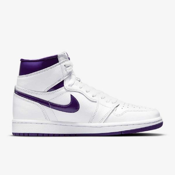 Boty Nike Air Jordan 1 High Tops Og Pro Ženy Bílá Fialová