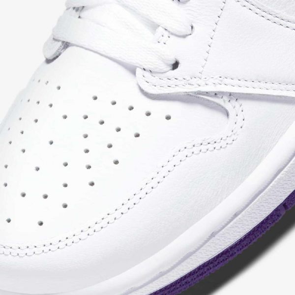 Boty Nike Air Jordan 1 High Tops Og Pro Ženy Bílá Fialová
