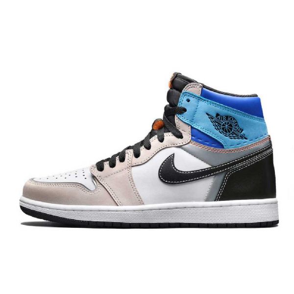 Boty Nike Air Jordan 1 High Tops Og Prototype Pro Muže Khaki Černá Modrá