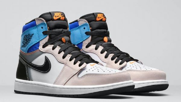 Boty Nike Air Jordan 1 High Tops Og Prototype Pro Muže Khaki Černá Modrá