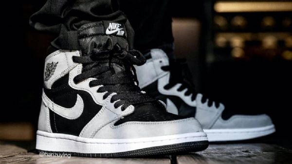 Boty Nike Air Jordan 1 High Tops Og Shadow 2.0 Pro Muže Šedočerné