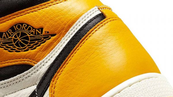 Boty Nike Air Jordan 1 High Tops Og Toe Taxi Pro Ženy Černá Žlutá Bílý