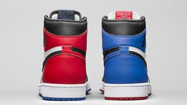 Boty Nike Air Jordan 1 High Tops Og Top 3 Pro Muže Černá Červený Modrý