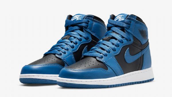 Boty Nike Air Jordan 1 High Tops Pro Ženy Tmavě Modrá Černá
