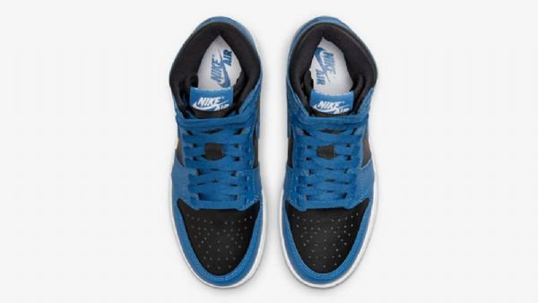 Boty Nike Air Jordan 1 High Tops Pro Ženy Tmavě Modrá Černá