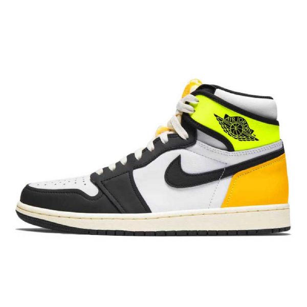 Boty Nike Air Jordan 1 High Tops Volt Pro Ženy Bílý Černá Zlatý