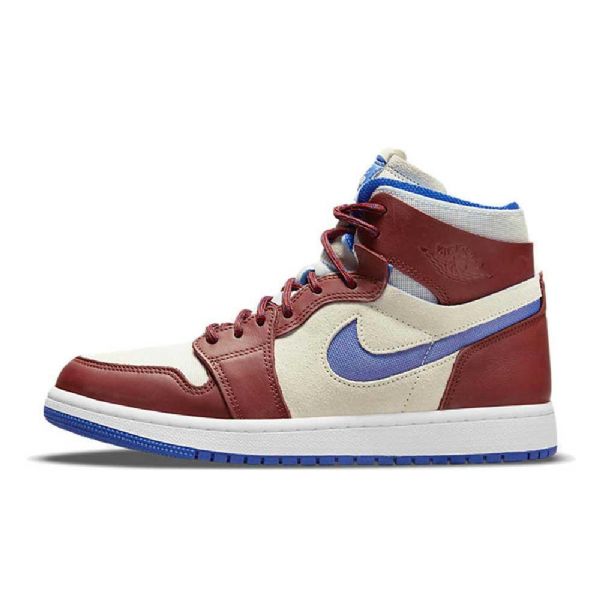 Boty Nike Air Jordan 1 High Tops Zoom cmft Ivory Pro Muže Vínově Modré