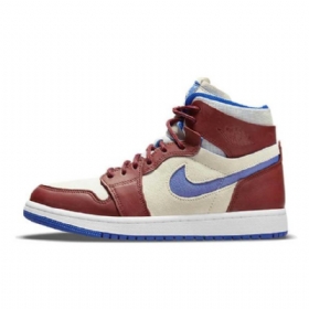 Boty Nike Air Jordan 1 High Tops Zoom cmft Ivory Pro Muže Vínově Modré