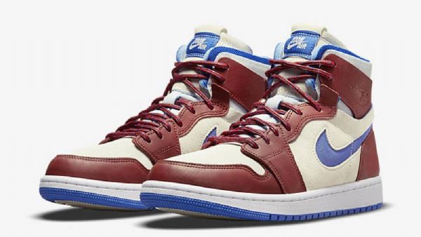 Boty Nike Air Jordan 1 High Tops Zoom cmft Ivory Pro Muže Vínově Modré
