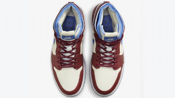 Boty Nike Air Jordan 1 High Tops Zoom cmft Ivory Pro Muže Vínově Modré