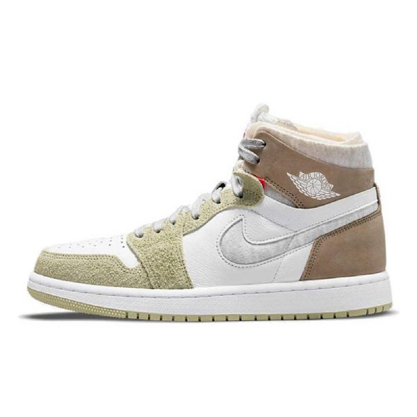 Boty Nike Air Jordan 1 High Tops Zoom cmft Pro Muže Bílý Khaki Mint