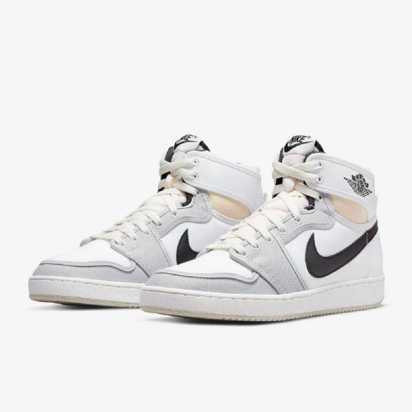 Boty Nike Air Jordan 1 Ko Pro Muže Bílá Šedá Černá