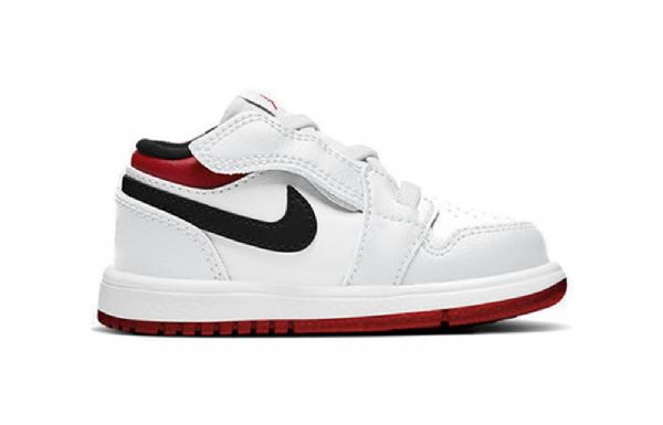 Boty Nike Air Jordan 1 Low Tops Alt Td Pro Děti Bílá Červená