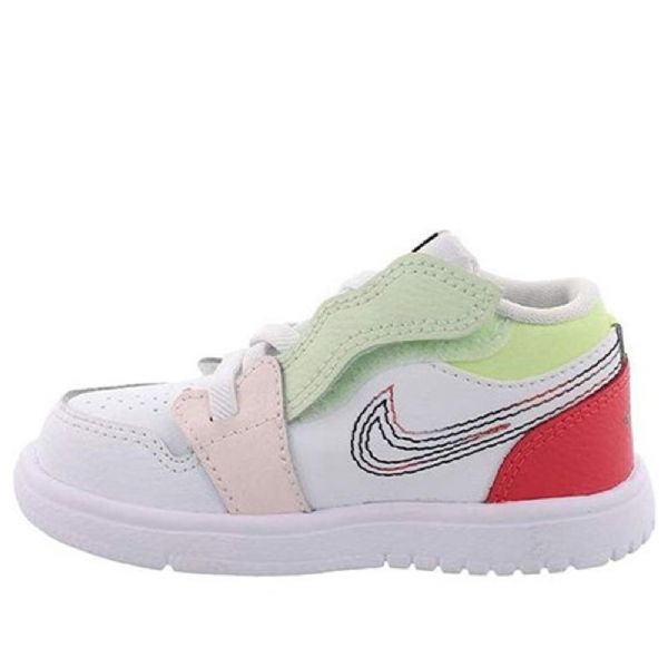 Boty Nike Air Jordan 1 Low Tops Alt Td Pro Děti Bílé