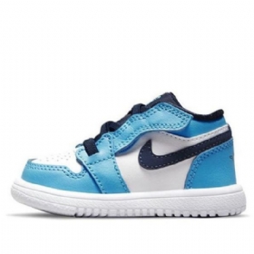 Boty Nike Air Jordan 1 Low Tops Alt Td Pro Děti Modrá Bílá