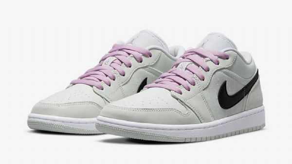 Boty Nike Air Jordan 1 Low Tops Barely Pro Ženy Zelená Růžová