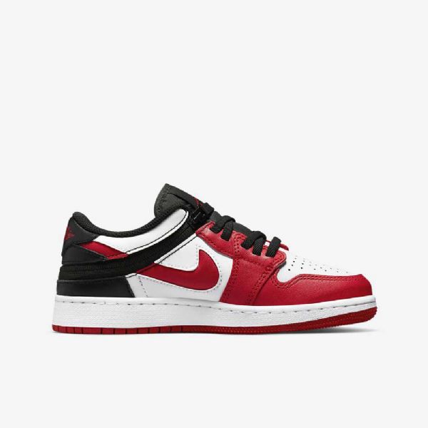 Boty Nike Air Jordan 1 Low Tops Flyease Pro Děti Bílá Černá Červená