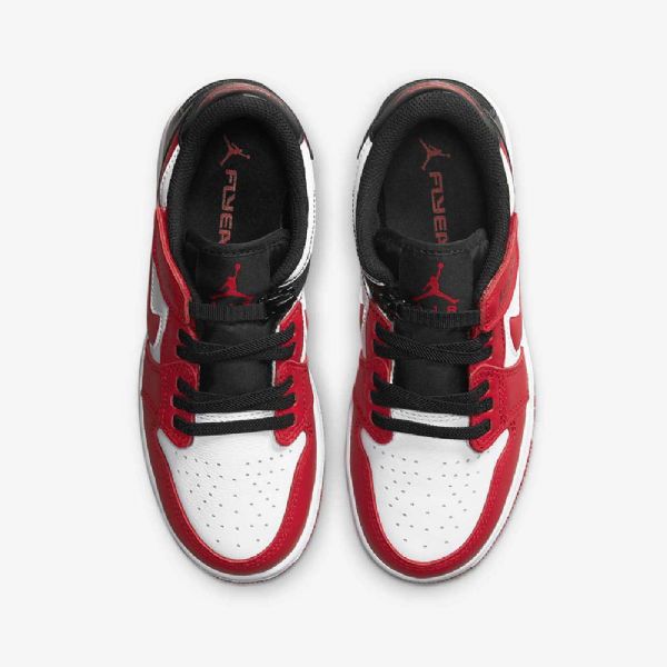 Boty Nike Air Jordan 1 Low Tops Flyease Pro Děti Bílá Černá Červená