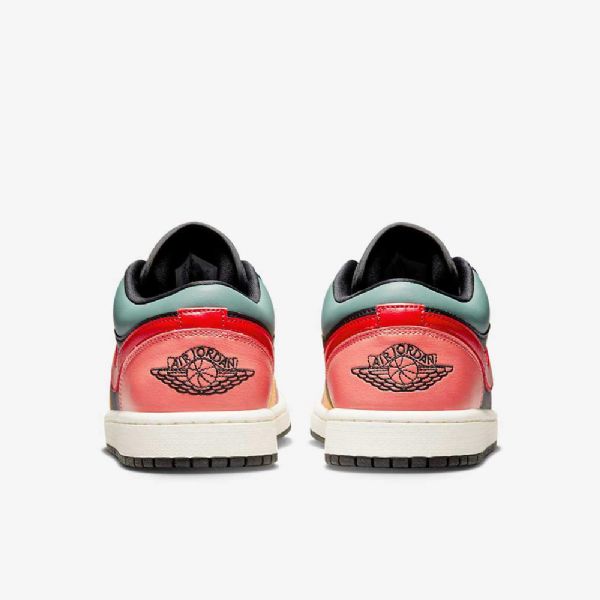 Boty Nike Air Jordan 1 Low Tops Se Pro Ženy Černá Modrá Červená
