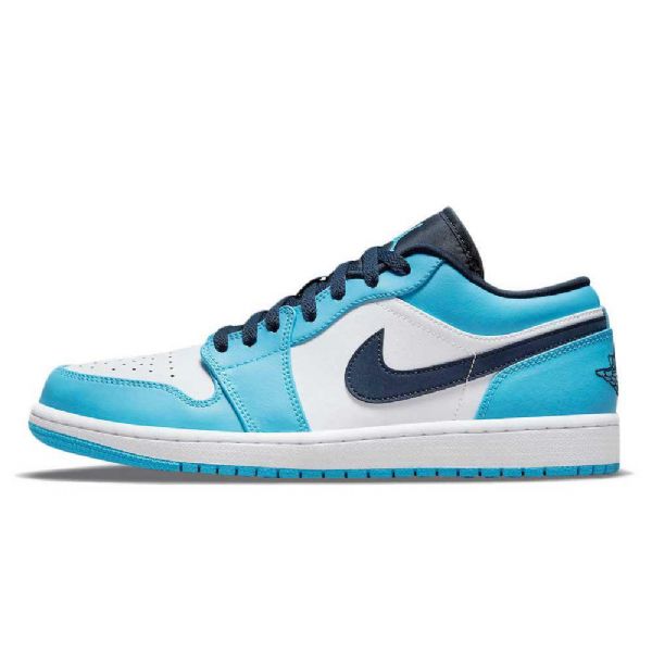 Boty Nike Air Jordan 1 Low Tops Unc Pro Muže Modrý Bílý