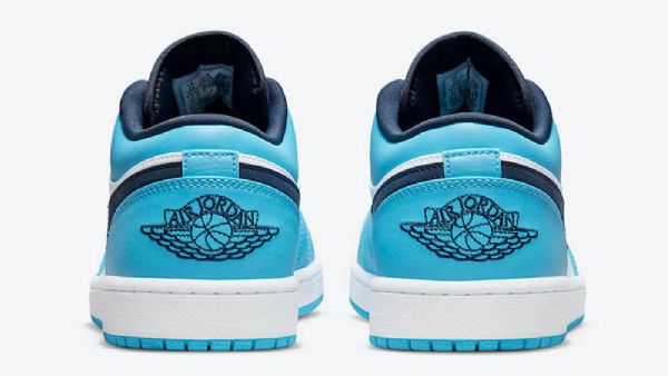 Boty Nike Air Jordan 1 Low Tops Unc Pro Muže Modrý Bílý