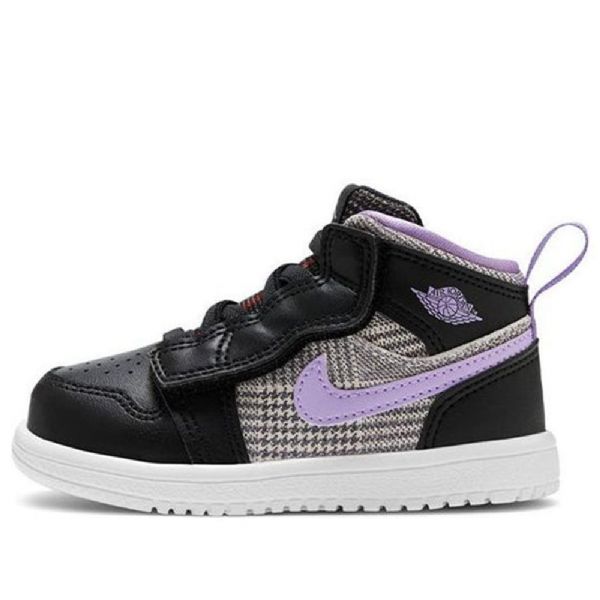 Boty Nike Air Jordan 1 Mid Tops Alt Se Pro Děti Černá Nachový