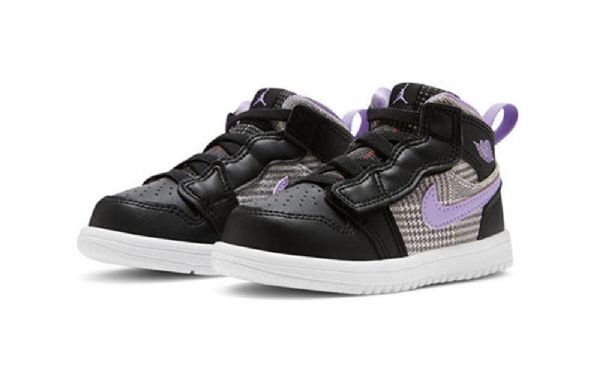 Boty Nike Air Jordan 1 Mid Tops Alt Se Pro Děti Černá Nachový