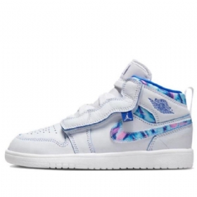 Boty Nike Air Jordan 1 Mid Tops Alt Se Td Pro Děti Bílá Modrá