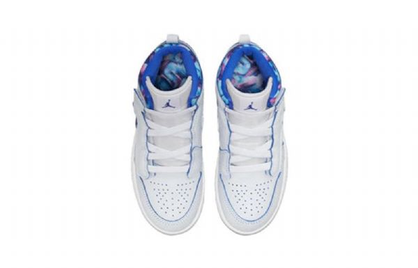 Boty Nike Air Jordan 1 Mid Tops Alt Se Td Pro Děti Bílá Modrá