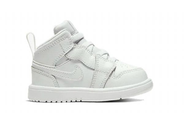 Boty Nike Air Jordan 1 Mid Tops Alt Td Pro Děti Bílé