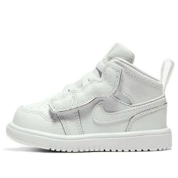 Boty Nike Air Jordan 1 Mid Tops Alt Td Pro Děti Bílé