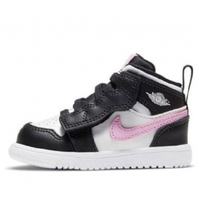 Boty Nike Air Jordan 1 Mid Tops Alt Td Pro Děti Bílé Světle Růžové