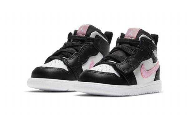 Boty Nike Air Jordan 1 Mid Tops Alt Td Pro Děti Bílé Světle Růžové