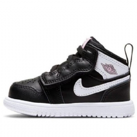 Boty Nike Air Jordan 1 Mid Tops Alt Td Pro Děti Černá Bílý