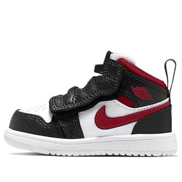Boty Nike Air Jordan 1 Mid Tops Alt Td Pro Děti Černá Červený