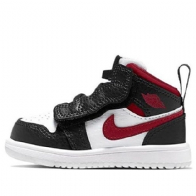Boty Nike Air Jordan 1 Mid Tops Alt Td Pro Děti Černá Červený