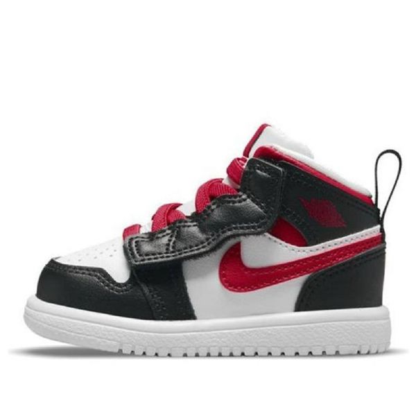 Boty Nike Air Jordan 1 Mid Tops Alt Td Pro Děti Černá Červený