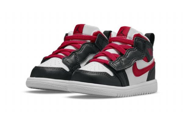 Boty Nike Air Jordan 1 Mid Tops Alt Td Pro Děti Černá Červený
