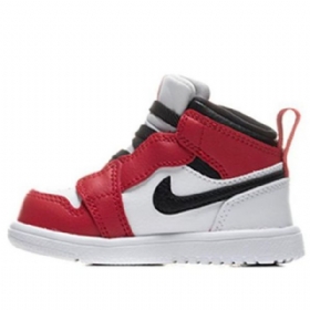 Boty Nike Air Jordan 1 Mid Tops Alt Td Pro Děti Černá Červený Bílý