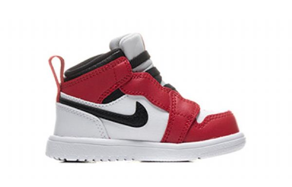 Boty Nike Air Jordan 1 Mid Tops Alt Td Pro Děti Černá Červený Bílý