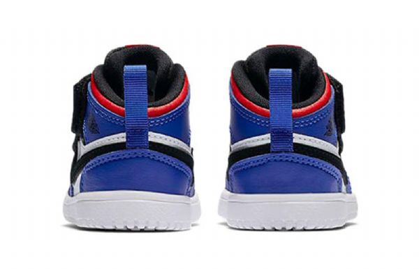 Boty Nike Air Jordan 1 Mid Tops Alt Td Pro Děti Černá Modrý Bílý