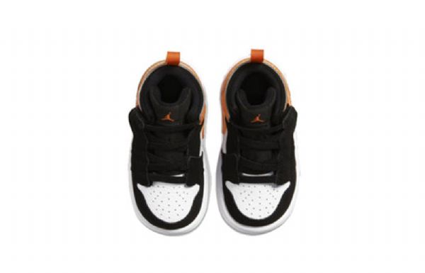 Boty Nike Air Jordan 1 Mid Tops Alt Td Pro Děti Černá Oranžový