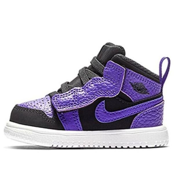 Boty Nike Air Jordan 1 Mid Tops Alt Td Pro Děti Černé