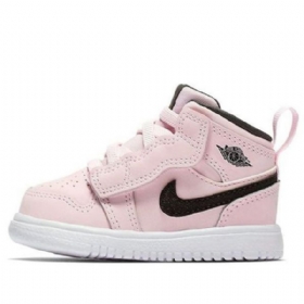 Boty Nike Air Jordan 1 Mid Tops Alt Td Pro Děti Růžový Černá