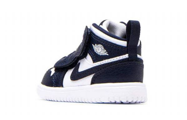 Boty Nike Air Jordan 1 Mid Tops Alt Td Pro Děti Tmavě Modrá Bílý