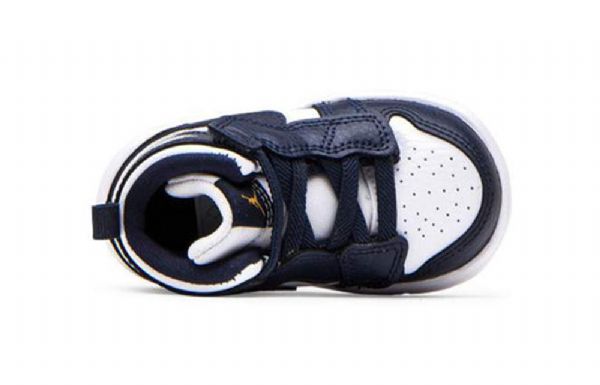 Boty Nike Air Jordan 1 Mid Tops Alt Td Pro Děti Tmavě Modrá Bílý