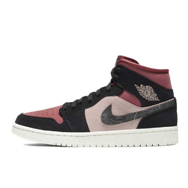 Boty Nike Air Jordan 1 Mid Tops Canyon Rust Pro Ženy Černá Burgundy